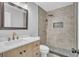 Updated bathroom with stylish vanity, modern fixtures, and a tiled shower at 130 Stag Ridge Ct, Longwood, FL 32779