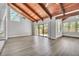 Bright living room features wood ceiling, flooring, natural light, and an inviting atmosphere at 130 Stag Ridge Ct, Longwood, FL 32779