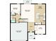 Detailed first-floor floor plan with 2-car garage, great room, kitchen, study, patio, and bedroom at 2038 Babbling Brook Blvd, Auburndale, FL 33823