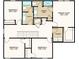 Second-floor floor plan featuring a primary suite, bedrooms, baths, and laundry area at 2038 Babbling Brook Blvd, Auburndale, FL 33823