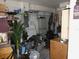 This basement provides ample storage and organization space with lots of shelving and a chest freezer at 8890 Sw 104Th Cir, Ocala, FL 34481