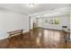 Open living room with hardwood floors, lots of light, and modern decor at 4012 Shorecrest Dr, Orlando, FL 32804