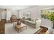 Comfortable living room featuring a cozy sofa, large windows, and a neutral color palette at 4012 Shorecrest Dr, Orlando, FL 32804