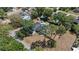 Bird's eye view of the property showcasing the landscaping, pool, and surrounding neighborhood at 1352 Charlotte St, Altamonte Springs, FL 32701