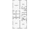 Upstairs floorplan featuring the primary bedroom with ensuite bathroom, closets, and three additional bedrooms at 1352 Charlotte St, Altamonte Springs, FL 32701