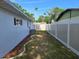 Well-maintained backyard with new white privacy fence at 3446 Country Manor Dr, Port Orange, FL 32129