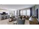 Open-concept living room with modern furniture and bright natural light at 1911 Clear Sky Dr, Kissimmee, FL 34744