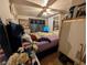 Bedroom featuring mirrored closet and patterned curtains at 730 Citrus St, Orlando, FL 32805