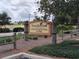Swallowtail Postal & Recreation community sign surrounded by beautiful landscaping at 6030 Dijulio Ter, The Villages, FL 32163