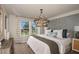 A serene primary bedroom with neutral tones and a view of the outside at 3823 King Hill Dr, Haines City, FL 33844