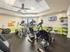 Bright fitness center featuring modern cardio equipment and a wall-mounted TV for entertainment at 6229 Raven Run, Lakeland, FL 33809