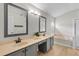 Primary bathroom features double vanity, granite countertops, and a soaking tub at 2170 Lake Marion Dr, Apopka, FL 32712