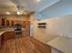 Kitchen featuring ample wooden cabinetry, stainless steel appliances, and modern countertops at 3210 Se 54Th Cir, Ocala, FL 34480