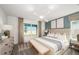Serene main bedroom with a plush bed, soft lighting, and an inviting atmosphere at 8283 Sw 54Th Loop, Ocala, FL 34481