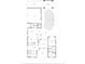 Detailed floor plan showcasing the layout of the home, including the kitchen, bedrooms, and outdoor spaces at 1239 Roycroft Ave, Kissimmee, FL 34747
