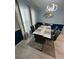 Stylish dining room showcasing a modern table, elegant chairs, and unique lighting at 118 Jana Cir, Auburndale, FL 33823