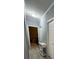 Hallway featuring wood-look floors and neutral paint at 118 Jana Cir, Auburndale, FL 33823