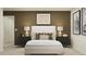 Stylish bedroom featuring a bed, modern decor, and soft lighting for a comfortable ambiance at 1918 Sarah Ln, Winter Haven, FL 33884