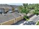 View of garages and townhome exteriors at 7752 Moser Ave, Windermere, FL 34786