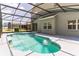 Screened-in pool area with a view of the backyard at 2433 Huron Cir, Kissimmee, FL 34746