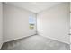 Light-filled bedroom with plush gray carpeting and a scenic window view at 6087 Sacred Oak Ave, Mount Dora, FL 32757