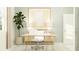 Bright and airy office space with modern desk, stylish chair, and a decorative fig tree at 4572 Ochos Rios Pl, Kissimmee, FL 34758