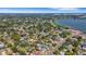 Aerial view showcasing the property in a mature neighborhood close to the lake at 2417 Coventry Ave, Lakeland, FL 33803