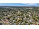 This is an aerial view of a residential area with mature trees, and the home is in a white circle to show location at 2417 Coventry Ave, Lakeland, FL 33803