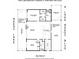 Detailed floor plan showcasing the layout of this home with bedrooms, living room, and kitchen at 1395 S Lake Reedy Blvd, Frostproof, FL 33843