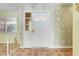 Inviting foyer featuring decorative wallpaper, unique tile flooring and traditional front door at 1604 Nottingham Dr, Winter Park, FL 32792