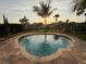 Sparkling private pool and lush tropical landscaping, perfect for relaxing at 1056 Castle Pines Ct, Reunion, FL 34747
