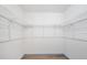 Walk-in closet with extensive metal shelving at 3055 Steeplechase Dr, Lakeland, FL 33811