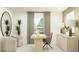 Stylish home office design with a large window, elegant decor, and comfortable seating at 2109 Forage Dr, Kissimmee, FL 34746