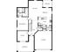 First floor layout featuring a kitchen, Gathering room, Primary suite, flex room and a two-car garage at 3339 Chinotto Dr, Lake Alfred, FL 33850
