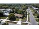 Aerial view showcases the property's location within a friendly neighborhood, mature trees, and surrounding amenities at 2920 Sanka Dr, Orlando, FL 32826