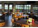 Inviting restaurant interior with comfortable seating and picturesque views of the water at 1415 Colonial Ct, Winter Haven, FL 33884