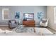Stylish and comfortable living room with elegant decor and ample natural light at 614 Terrapin Dr, Debary, FL 32713