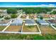 Property aerial view showcasing a fully fenced backyard on a quiet street in a Gathering-friendly neighborhood at 1639 Saddlehorn Dr, Lakeland, FL 33810