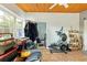 Sunroom with tiled floor, wood ceiling, and lots of natural light coming through the windows at 1895 Emerson Ave, Bartow, FL 33830
