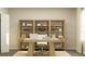 Functional home office with a desk, shelving, and good lighting for a productive workspace at 2633 Skyline Loop, Kissimmee, FL 34758