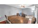 Inviting dining area with hardwood floors and a ceiling fan at 424 Forest Glen Ave, Lakeland, FL 33813