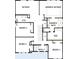 Second floor layout showing the bedrooms, bathrooms, and closet at 16958 Cedar Valley Cir, Clermont, FL 34711