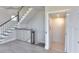 Interior view of staircase with modern elevator at 23 Marden Dr # 51, Ormond Beach, FL 32176