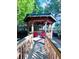 Community gazebo interior with seating and scenic views at 13415 Blue Heron Beach Dr # 1006, Orlando, FL 32821
