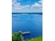 Beautiful expansive water view featuring a large body of water with a pier and lush greenery at 13415 Blue Heron Beach Dr # 1006, Orlando, FL 32821