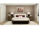 Main bedroom with a comfortable bed, side tables with lamps, and a bench at 2251 Rider Rain Ln, Apopka, FL 32703