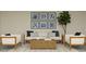 Stylishly designed living room with contemporary furniture, blue accents, and an inviting atmosphere at 2341 White Buffalo St, Apopka, FL 32703