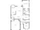 Real estate floor plan layout for house, showing the location of all the rooms at 2719 Osprey Creek Ln, Orlando, FL 32825