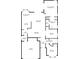Real estate floor plan layout of a house with room dimensions shown at 2719 Osprey Creek Ln, Orlando, FL 32825