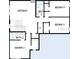 Second story floor plan featuring four bedrooms with 2 bathrooms, and a retreat area at 6069 Sacred Oak Ave, Mount Dora, FL 32757
